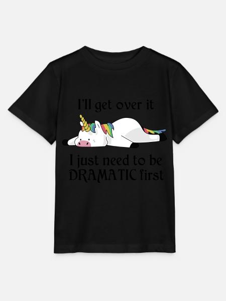 Dramatic Unicorn - Stanley/Stella Kinder T-Shirt MINI CREATOR - Schwarz