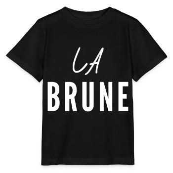 La Brune (blanc minimaliste) - T-shirt bio MINI CREATOR Stanley/Stella Enfant - noir - Devant - Mikhail (115cm)