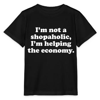 SHOP AHOLIC HELP ECONOMY W - Stanley/Stella MINI CREATOR Kids’ T-Shirt - black - Front - Mikhail (115cm)