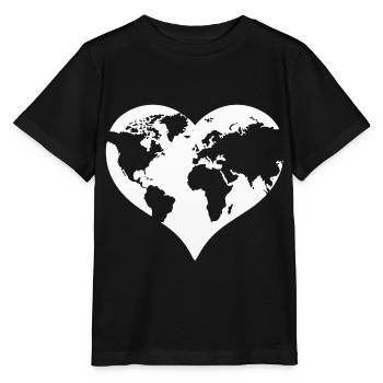 Terre, save the planet, Protection de l’environnement, Protection de la nature - T-shirt bio MINI CREATOR Stanley/Stella Enfant - noir - Devant - Mikhail (115cm)