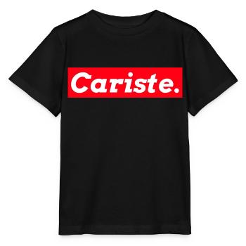 cariste rectangle rouge - T-shirt bio MINI CREATOR Stanley/Stella Enfant - noir - Devant - Mikhail (115cm)