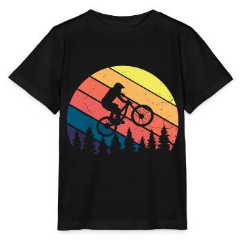 Mountainbike MTB Downhill Bekleidung - Stanley/Stella Kinder T-Shirt MINI CREATOR  - Schwarz - Vorne - Mikhail (115cm)