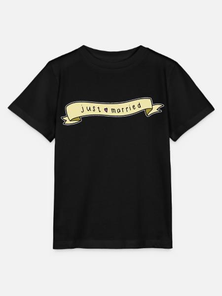 Just Married - Stanley/Stella Kinder T-Shirt MINI CREATOR - Schwarz