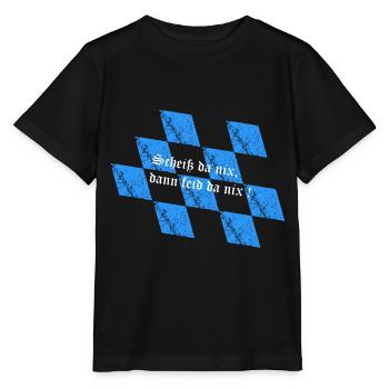 Scheiß da nix - Stanley/Stella Kinder T-Shirt MINI CREATOR  - Schwarz - Vorne - Mikhail (115cm)