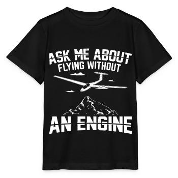 Gliding Gift Idea | Glider Gliding Gliding - Stanley/Stella MINI CREATOR Kids’ T-Shirt - black - Front - Mikhail (115cm)