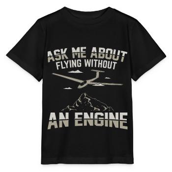 Gliding - Stanley/Stella MINI CREATOR Kids’ T-Shirt - black - Front - Mikhail (115cm)