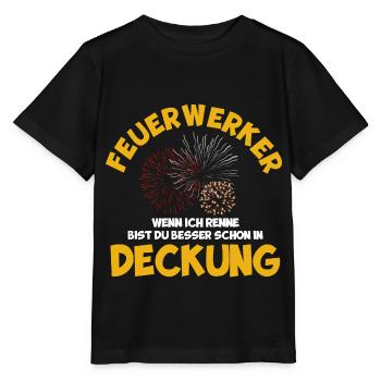 Feuerwerker Feuerwerk Pyrotechniker Geschenk - Stanley/Stella Kinder T-Shirt MINI CREATOR  - Schwarz - Vorne - Mikhail (115cm)