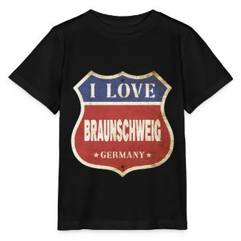 Braunschweig Allemagne Ville J’aime Vintage - T-shirt bio MINI CREATOR Stanley/Stella Enfant - noir - Devant - Mikhail (115cm)