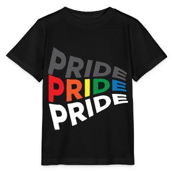 Gay Homosexuell Schwul Lespisch LGBT - Stanley/Stella Kinder T-Shirt MINI CREATOR  - Schwarz - Vorne - Mikhail (115cm)