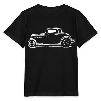 Hot Rod, Street Rod, Design von Mondwinkel - Stanley/Stella Kinder T-Shirt MINI CREATOR  - Schwarz - Vorne - Mikhail (115cm)
