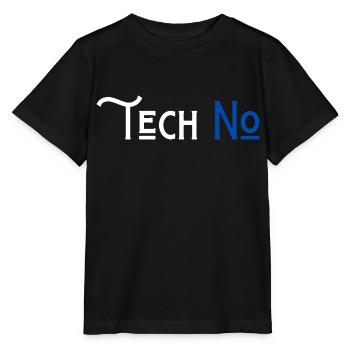 techno no to humor technology - Stanley/Stella MINI CREATOR Kids’ T-Shirt - black - Front - Mikhail (115cm)