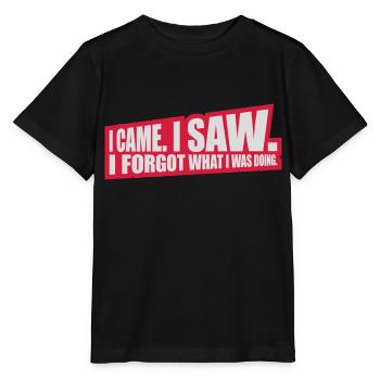 I came saw forget - Stanley/Stella Kinder T-Shirt MINI CREATOR  - Schwarz - Vorne - Mikhail (115cm)