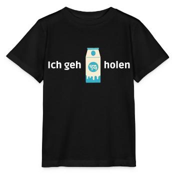 Milch holen - Stanley/Stella Kinder T-Shirt MINI CREATOR  - Schwarz - Vorne - Mikhail (115cm)