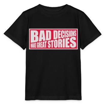 Mauvaises décisions, belles histoires - T-shirt bio MINI CREATOR Stanley/Stella Enfant - noir - Devant - Mikhail (115cm)