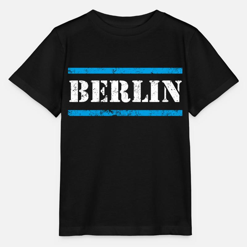 Berlin Vintage - Stanley/Stella Kinder T-Shirt MINI CREATOR  - Schwarz