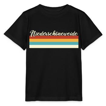 Niederschöneweide - Treptow Köpenick Berlin Retro - Stanley/Stella Kinder T-Shirt MINI CREATOR  - Schwarz - Vorne - Mikhail (115cm)