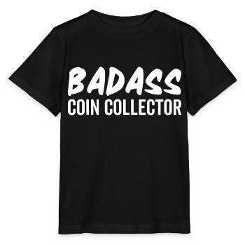 Badass Coin Collector - T-shirt bio MINI CREATOR Stanley/Stella Enfant - noir - Devant - Mikhail (115cm)