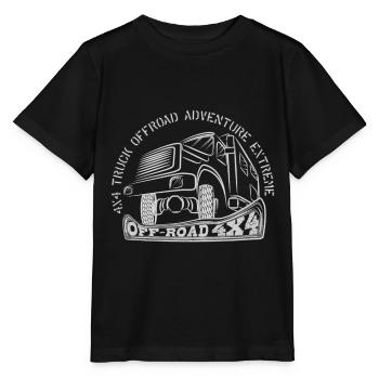 4x4 TRUCK OFFROAD ADVENTURE EXTREME - Stanley/Stella Kinder T-Shirt MINI CREATOR  - Schwarz - Vorne - Mikhail (115cm)