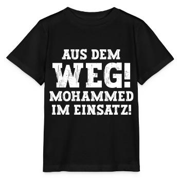Mohammed Lustiger Spruch Vorname Name Mohammed - Stanley/Stella Kinder T-Shirt MINI CREATOR  - Schwarz - Vorne - Mikhail (115cm)