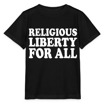 religious liberty for all - Stanley/Stella MINI CREATOR Kids’ T-Shirt - black - Front - Mikhail (115cm)