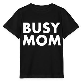 Busy mom - Stanley/Stella MINI CREATOR Kids’ T-Shirt - black - Front - Mikhail (115cm)