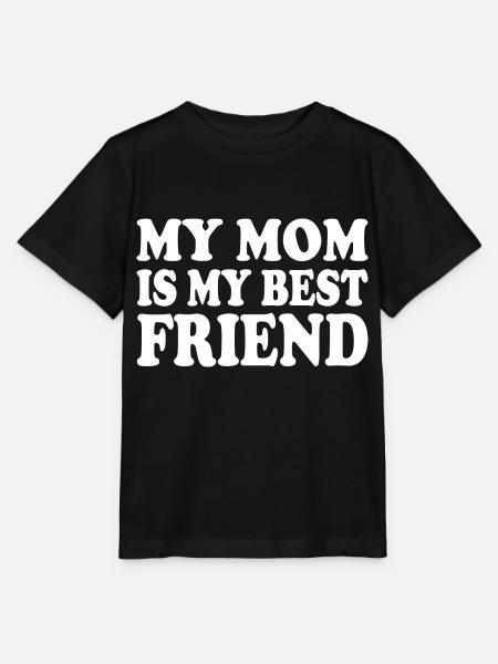 my mom is my best friend - Stanley/Stella Kinder T-Shirt MINI CREATOR  - Schwarz