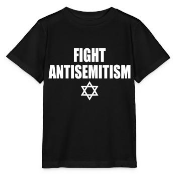 fight antisemitism - Stanley/Stella MINI CREATOR Kids’ T-Shirt - black - Front - Mikhail (115cm)