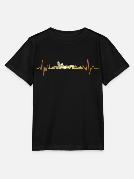 Heartbeat Italien - Stanley/Stella Kinder T-Shirt MINI CREATOR - Schwarz