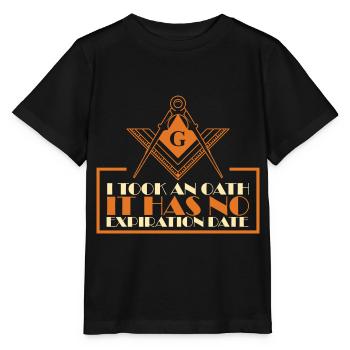 Angles et boussoles maçonniques FRANC-maçon Prince Hall - T-shirt bio MINI CREATOR Stanley/Stella Enfant - noir - Devant - Mikhail (115cm)