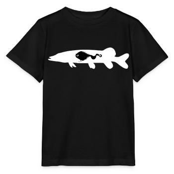 Hecht Mustache Rig - Stanley/Stella Kinder T-Shirt MINI CREATOR  - Schwarz - Vorne - Mikhail (115cm)