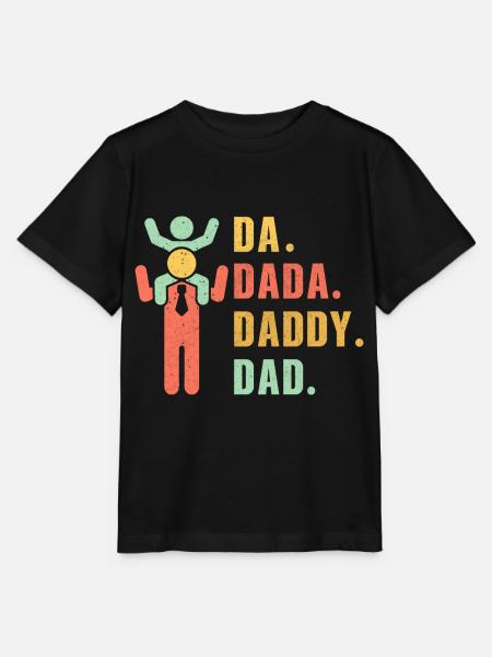 Papa Dada Papa - Stanley/Stella Kinder T-Shirt MINI CREATOR - Schwarz