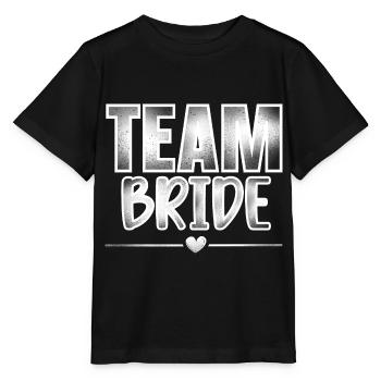 Team Braut - Stanley/Stella Kinder T-Shirt MINI CREATOR  - Schwarz - Vorne - Mikhail (115cm)