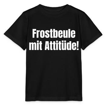 Des engelures avec de l’attitude ! - T-shirt bio MINI CREATOR Stanley/Stella Enfant - noir - Devant - Mikhail (115cm)