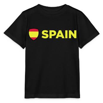 National Flag Of Spain - Stanley/Stella MINI CREATOR Kids’ T-Shirt - black - Front - Mikhail (115cm)