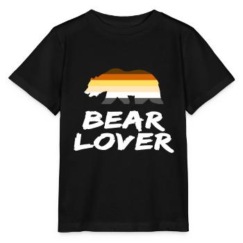 BEAR LOVER GAY LGBT PRIDE HOMOSEXUAL - Stanley/Stella MINI CREATOR Kids’ T-Shirt - black - Front - Mikhail (115cm)