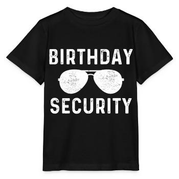 Sécurité anniversaire - T-shirt bio MINI CREATOR Stanley/Stella Enfant - noir - Devant - Mikhail (115cm)