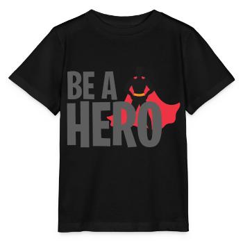 BE A HERO 2 - Stanley/Stella MINI CREATOR Kids’ T-Shirt - black - Front - Mikhail (115cm)