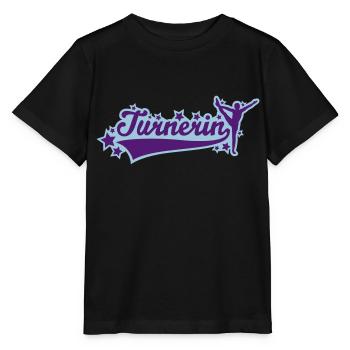 Turnerin Schriftzug 01 - Stanley/Stella Kinder T-Shirt MINI CREATOR  - Schwarz - Vorne - Mikhail (115cm)