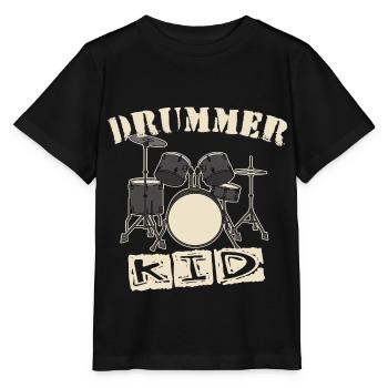 Drummer Kid - Stanley/Stella MINI CREATOR Kids’ T-Shirt - black - Front - Mikhail (115cm)