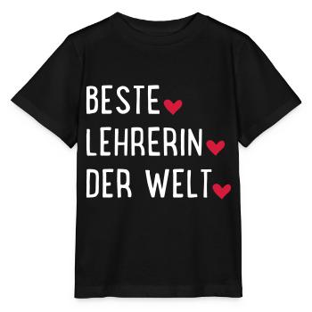 Lehrerin - Stanley/Stella Kinder T-Shirt MINI CREATOR  - Schwarz - Vorne - Mikhail (115cm)