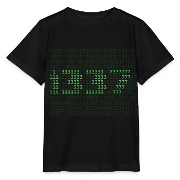 1337 Elite Gamer Gaming Zocken Matrix Online - Stanley/Stella Kinder T-Shirt MINI CREATOR  - Schwarz - Vorne - Mikhail (115cm)