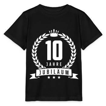 10 years anniversary - Stanley/Stella MINI CREATOR Kids’ T-Shirt - black - Front - Mikhail (115cm)