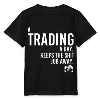 Commerce d'emplois - T-shirt bio MINI CREATOR Stanley/Stella Enfant - noir - Devant - Mikhail (115cm)
