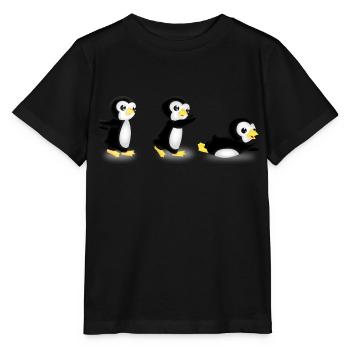 pingurun - T-shirt bio MINI CREATOR Stanley/Stella Enfant - noir - Devant - Mikhail (115cm)
