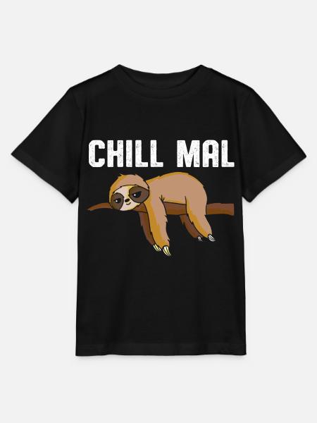 Chill mal Faultier - Stanley/Stella Kinder T-Shirt MINI CREATOR  - Schwarz