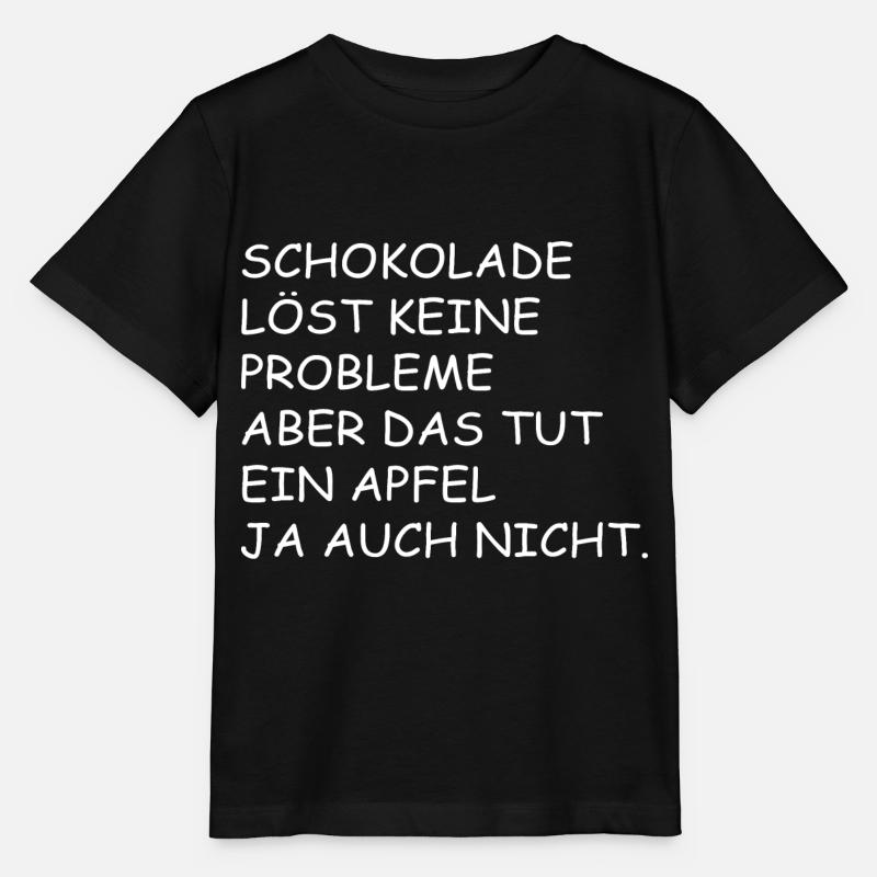 Schokolade | Lustiger Spruch - Stanley/Stella Kinder T-Shirt MINI CREATOR  - Schwarz