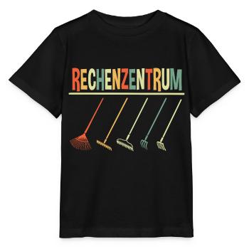 Rechenzentrum Gärtner Gartenarbeit Rechen Garten - Stanley/Stella Kinder T-Shirt MINI CREATOR  - Schwarz - Vorne - Mikhail (115cm)