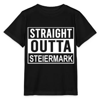 STRAIGHT OUTTA STYRIE - T-shirt bio MINI CREATOR Stanley/Stella Enfant - noir - Devant - Mikhail (115cm)