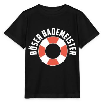 Böser Bademeister Freibad Hallenbad Schwimmbad - Stanley/Stella Kinder T-Shirt MINI CREATOR  - Schwarz - Vorne - Mikhail (115cm)