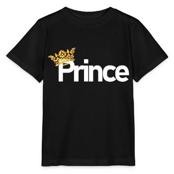 Prince with Golden Crown - Stanley/Stella MINI CREATOR Kids’ T-Shirt - black - Front - Mikhail (115cm)